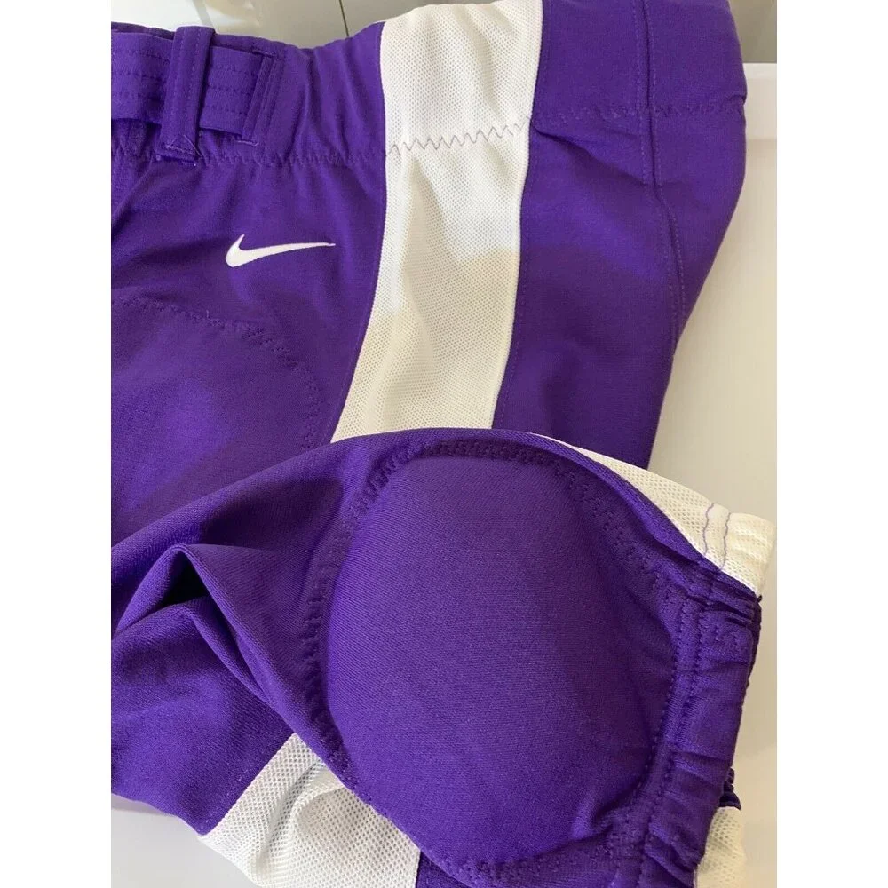 New Nike Men's Medium Football Pants Purple W/ Knee‎ Pads 789925-546 $85 NWT